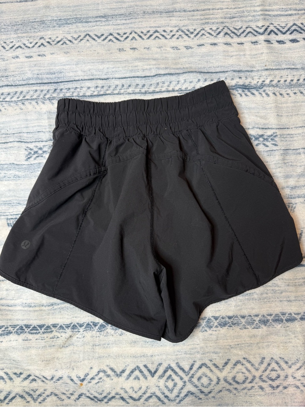 Lululemon Black Athletic Shorts with Elastic Waistband